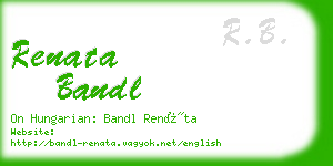 renata bandl business card